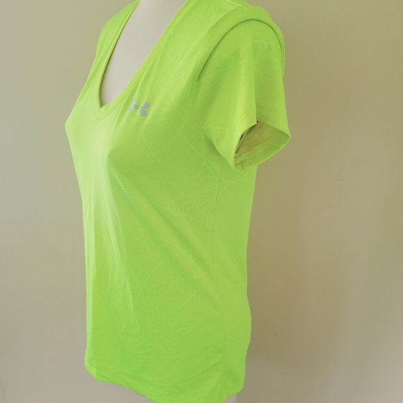 Under Armour Defense neon jacquard tee size small - Picture 5 of 8